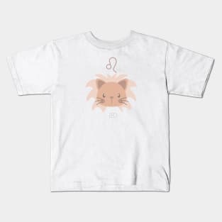 Leo Cute Zodiac Horoscope Kids T-Shirt